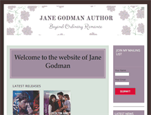 Tablet Screenshot of janegodmanauthor.com